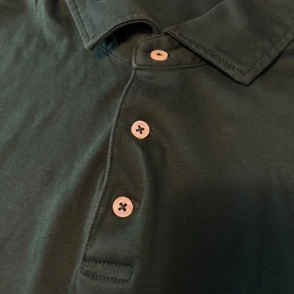 Polo Ralph Lauren Men's Green Polo Shirt Custom Slim Fit Size XXL - Picture 3 of 5